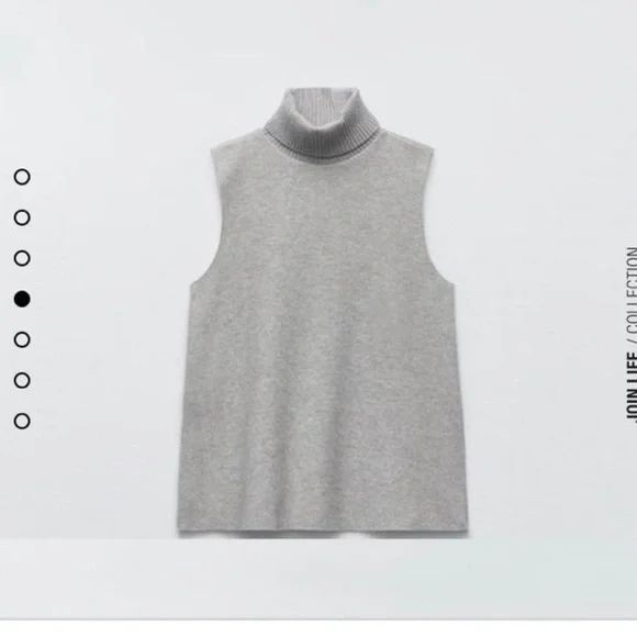 ZARA Soft Turtleneck Sleeves Sweater - Picture 5 of 5